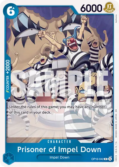 Prisoner of Impel Down OP16-042 OP16 The Time of Battle