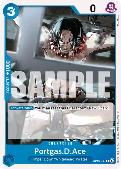 Portgas D. Ace OP16-049 OP16 The Time of Battle