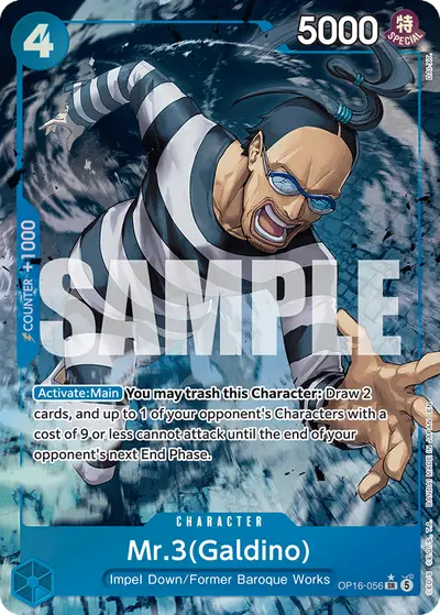 Mr. 3 (Galdino) OP16-056 Alternate Art OP16 The Time of Battle