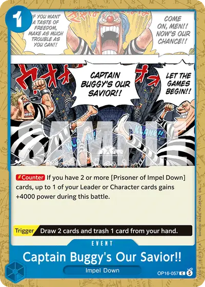 Captain Buggy's Our Savior!! OP16-057 OP16 The Time of Battle