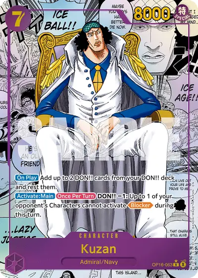 Kuzan OP16-063 Manga OP16 The Time of Battle