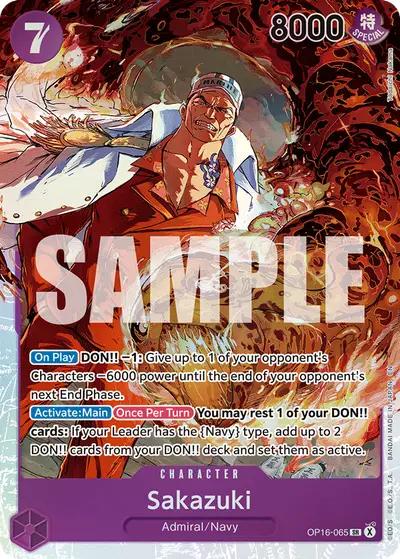 Sakazuki OP16-065 OP16 The Time of Battle