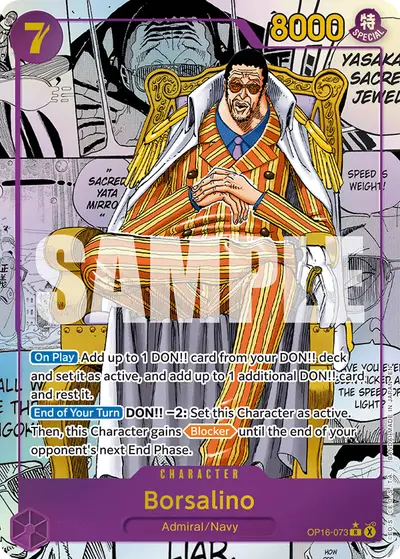 Borsalino OP16-073 Manga OP16 The Time of Battle