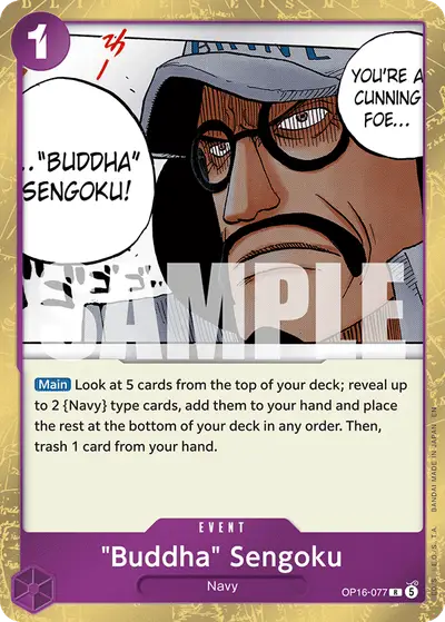 "Buddha" Sengoku OP16-077 OP16 The Time of Battle