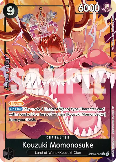 Kouzuki Momonosuke OP16-085 Alternate Art OP16 The Time of Battle