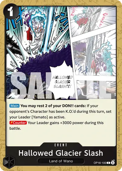 Hallowed Glacier Slash OP16-100 OP16 The Time of Battle