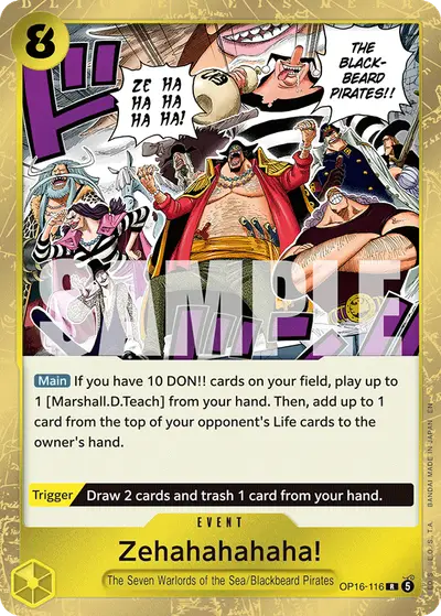 Zehahahahaha! OP16-116 OP16 The Time of Battle