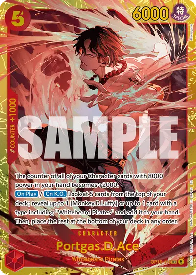 Portgas D. Ace OP16-118 OP16 The Time of Battle