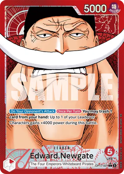 Edward Newgate OP17-001 Alternate Art OP17 The World's Strongest Warriors