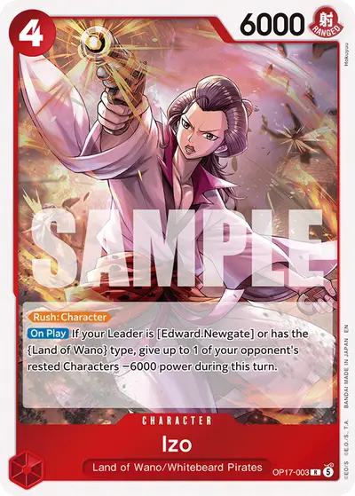 Izo OP17-003 OP17 The World's Strongest Warriors
