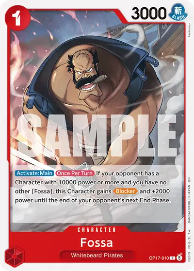 Fossa OP17-010 OP17 The World's Strongest Warriors