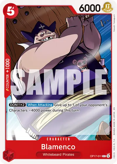 Blamenco OP17-011 OP17 The World's Strongest Warriors