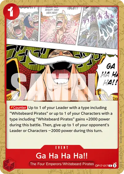 Ga Ha Ha Ha!! OP17-017 OP17 The World's Strongest Warriors
