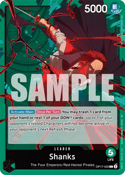 Shanks OP17-020 OP17 The World's Strongest Warriors