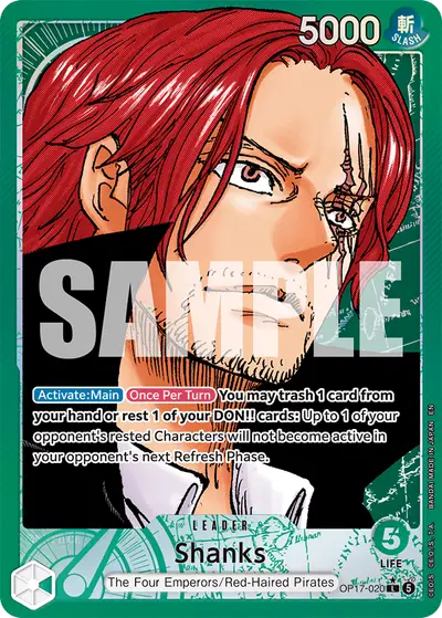 Shanks OP17-020 Alternate Art OP17 The World's Strongest Warriors