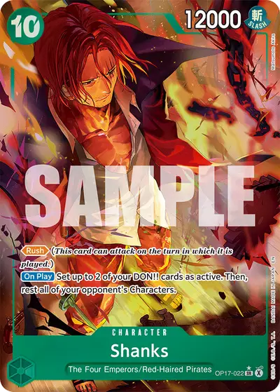 Shanks OP17-022 Alternate Art OP17 The World's Strongest Warriors