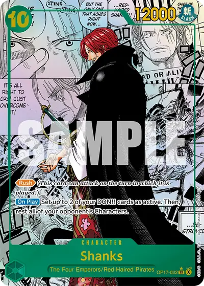 Shanks OP17-022 Manga OP17 The World's Strongest Warriors