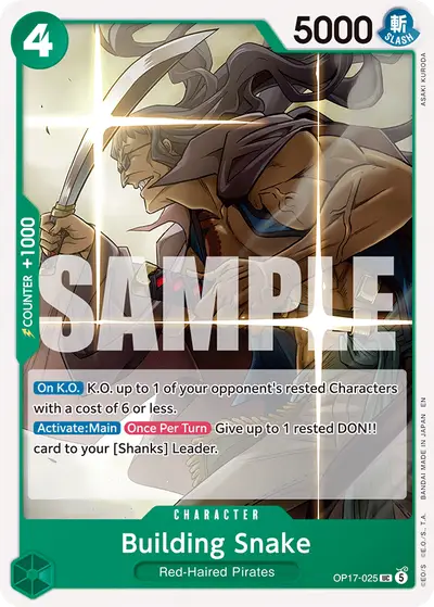 Building Snake OP17-025 OP17 The World's Strongest Warriors