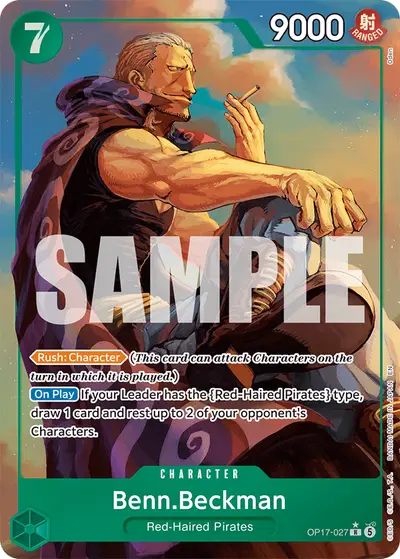 Benn Beckman OP17-027 Alternate Art OP17 The World's Strongest Warriors