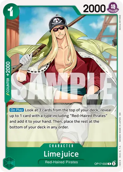 Limejuice OP17-032 OP17 The World's Strongest Warriors