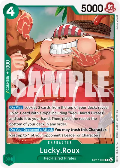 Lucky Roux OP17-033 OP17 The World's Strongest Warriors