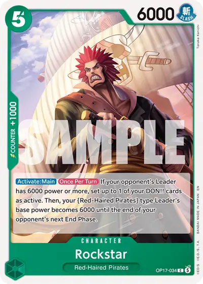 Rockstar OP17-034 OP17 The World's Strongest Warriors