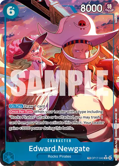 Edward Newgate OP17-040 Parallel 1 OP17 The World's Strongest Warriors