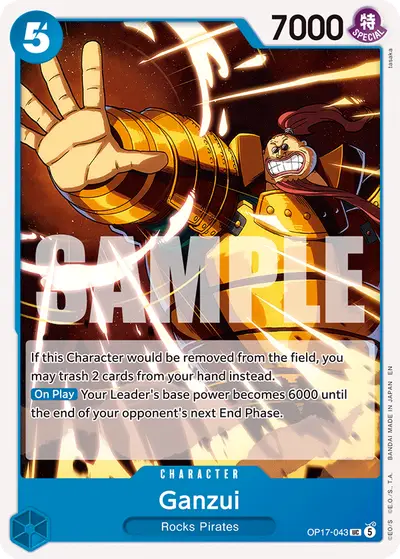 Ganzui OP17-043 OP17 The World's Strongest Warriors