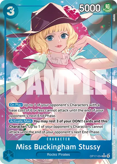 Miss Buckingham Stussy OP17-054 Alternate Art OP17 The World's Strongest Warriors