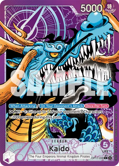 Kaido OP17-058 Alternate Art OP17 The World's Strongest Warriors