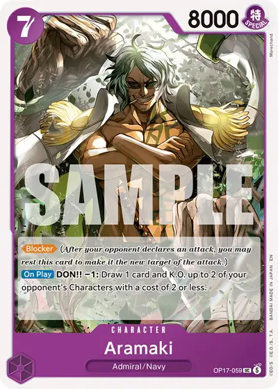 Aramaki OP17-059 OP17 The World's Strongest Warriors