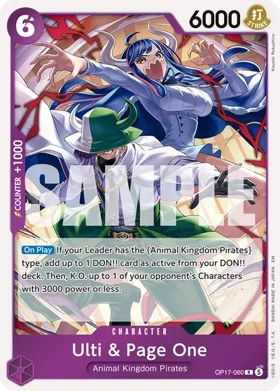 Ulti & Page One OP17-060 OP17 The World's Strongest Warriors