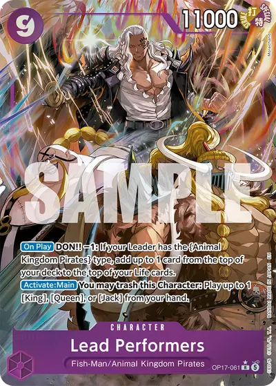 Lead Performers OP17-061 Alternate Art OP17 The World's Strongest Warriors