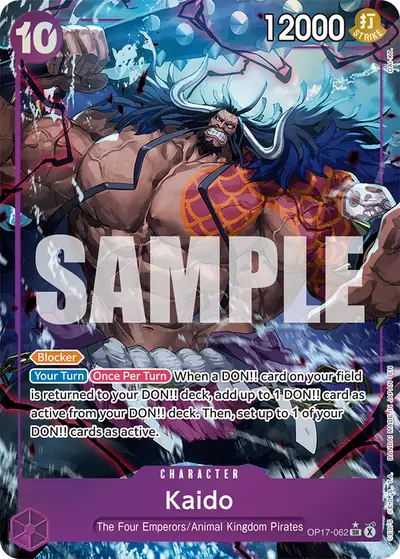 Kaido OP17-062 Alternate Art OP17 The World's Strongest Warriors