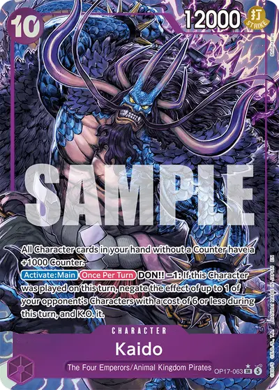 Kaido OP17-063 Alternate Art OP17 The World's Strongest Warriors