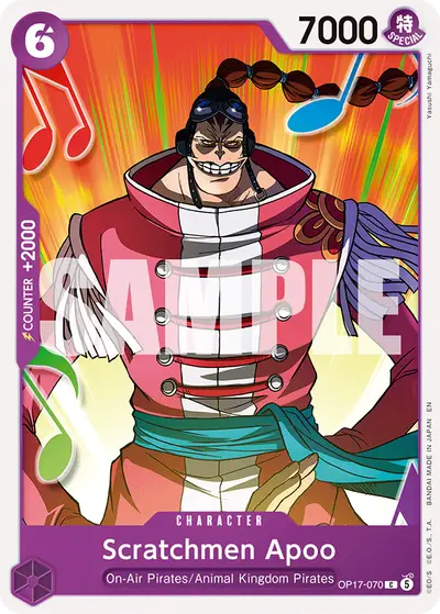 Scratchmen Apoo OP17-070 OP17 The World's Strongest Warriors