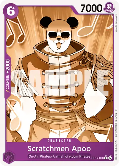 Scratchmen Apoo OP17-070 Parallel 1 OP17 The World's Strongest Warriors