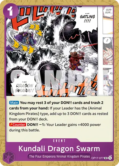 Kundali Dragon Swarm OP17-077 OP17 The World's Strongest Warriors
