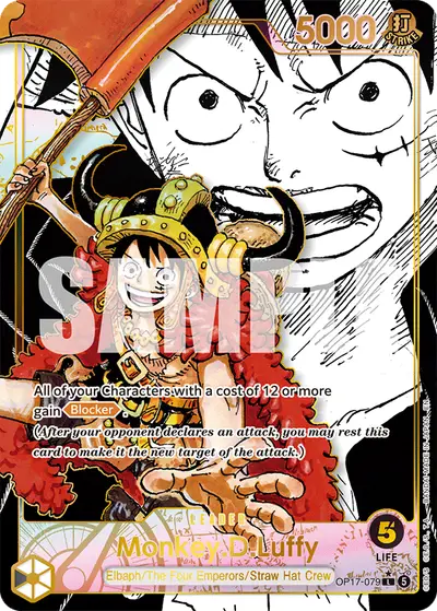 Monkey D. Luffy OP17-079 Super Leader Alternate Art OP17 The World's Strongest Warriors
