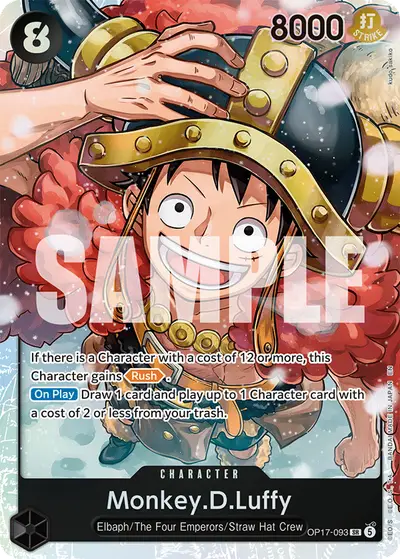 Monkey D. Luffy OP17-093 OP17 The World's Strongest Warriors