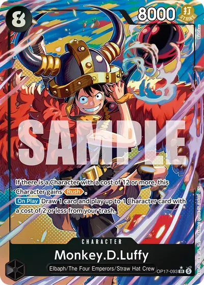 Monkey D. Luffy OP17-093 Alternate Art OP17 The World's Strongest Warriors