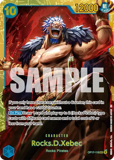 Rocks D. Xebec OP17-118 OP17 The World's Strongest Warriors