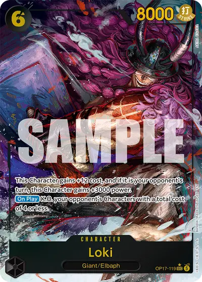 Loki OP17-119 Alternate Art OP17 The World's Strongest Warriors