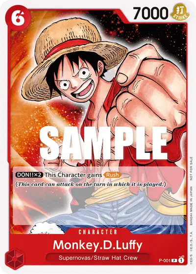 Monkey D. Luffy P-001 Promotion Cards