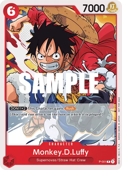 Monkey D. Luffy P-001 Parallel 1 Promotion Cards