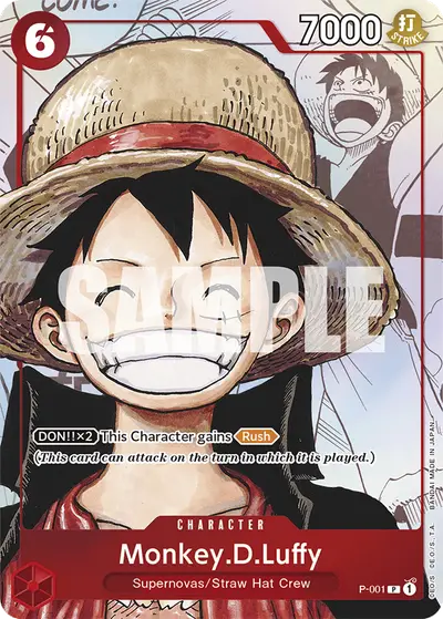 Monkey D. Luffy P-001 Parallel 3 Other Product Cards