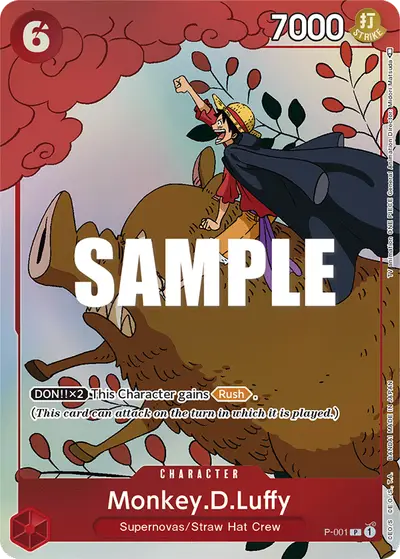 Monkey D. Luffy P-001 Parallel 4 Other Product Cards
