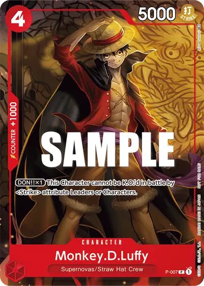 Monkey D. Luffy P-007 Promotion Cards