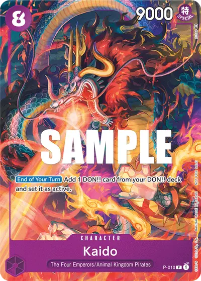 Kaido P-010 Promotion Cards