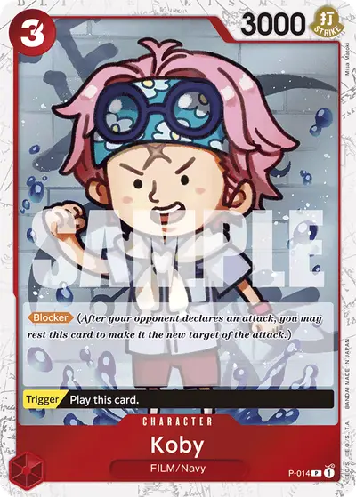 Koby P-014 Jolly Roger Foil PRB01 One Piece Card The Best
